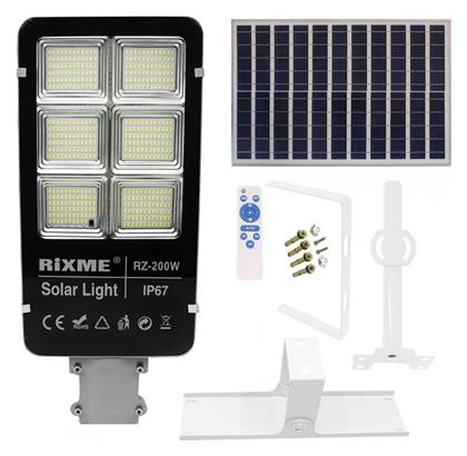 Rixme RiXME Ηλιακό Φωτιστικό Δρόμου 200W 34400lm με Ανιχνευτή Κίνησης