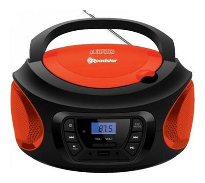 Roadstar Φορητό Ηχοσύστημα CDR-365U με CD / MP3 / USB / Ραδιόφωνο σε Κόκκινο Χρώμα