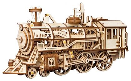 Robotime Παιχνίδι Κατασκευών Ξύλινo Locomotive 3D για Παιδιά 12+ Ετών από το GreekBooks