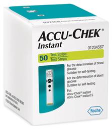 Roche Accu-Chek Instant Ταινίες Μέτρησης Σακχάρου 50τμχ