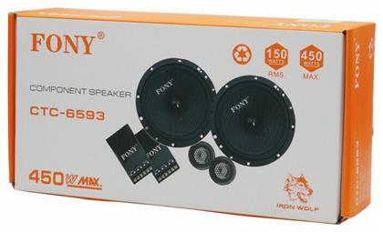 Rolinger Σετ Ηχεία Αυτοκινήτου με 150W RMS (Midrange) CTC-6593