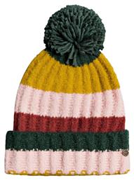 Roxy Pom Pom Beanie Γυναικείος Σκούφος με Rib Πλέξη