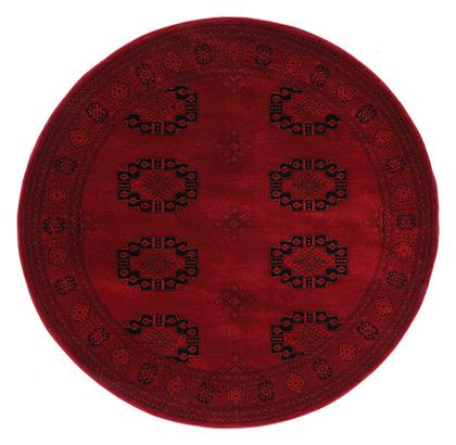 Royal Carpet 6871H Afgan Χαλί Στρογγυλό με Κρόσια Dark Red από το Spitishop