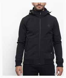 Russell Athletic Ανδρικό Χειμωνιάτικο Μπουφάν Softshell Αδιάβροχο και Αντιανεμικό Μαύρο