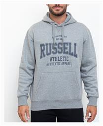 Russell Athletic Ανδρικό Φούτερ με Κουκούλα Γκρι