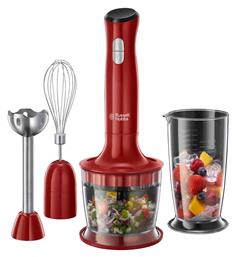 Russell Hobbs Ραβδομπλέντερ με Ανοξείδωτη Ράβδο 500W Κόκκινο