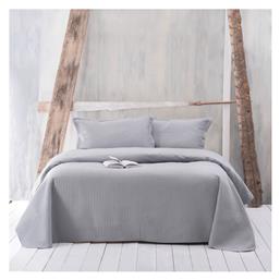 Rythmos Jazz Σετ Κουβερλί Υπέρδιπλο Microsatin 02 Grey 220x240cm από το MyCasa