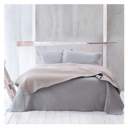 Rythmos Jazz Σετ Κουβερλί Μονό Microsatin 01 Grey-Beige 160x240cm από το Katoikein