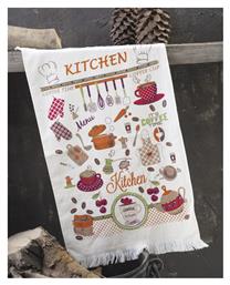 Rythmos Kitchen Time Πετσέτα Κουζίνας από 100% Βαμβάκι σε Εκρού Χρώμα 40x60cm