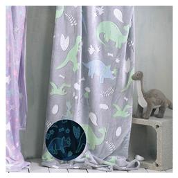 Rythmos Κουβέρτα Fleece Dinoland 160x220εκ. Φωσφορίζουσα Grey από το Designdrops