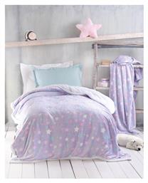 Rythmos Κουβέρτα Fleece Starday 160x220εκ. Φωσφορίζουσα Lila από το Designdrops