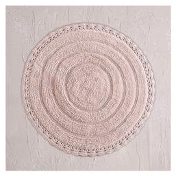 Rythmos Σετ Πατάκια Μπάνιου Βαμβακερό Στρογγυλό Opal 120-111-2578 Πούδρα Φ60εκ.