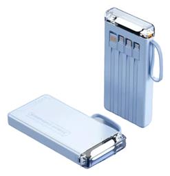 S106 Power Bank 10000mAh 20W με Θύρα USB-A και Θύρα USB-C Μπλε από το Filinda