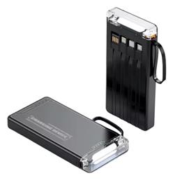 S106 Power Bank 10000mAh 20W με Θύρα USB-A και Θύρα USB-C Μαύρο