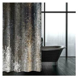 Saint Clair Abstract 101 Κουρτίνα Μπάνιου Υφασμάτινη 180x200 cm Anthracite από το Agiovlasitishome