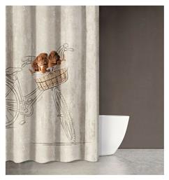 Saint Clair Animals Des 203 Κουρτίνα Μπάνιου Υφασμάτινη 180x200 cm Μπεζ από το Aithrio