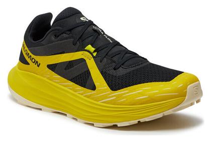 Salomon Ultra Flow Ανδρικά Αθλητικά Παπούτσια Trail Running Black / Sulphur Spring / Transparent Yellow