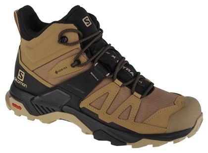 Salomon X Ultra 4 Ανδρικά Ορειβατικά Μποτάκια Αδιάβροχα με Μεμβράνη Gore-Tex Kelp / Black / Safari