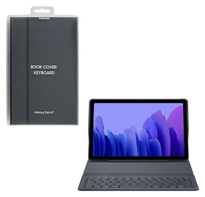 Samsung Flip Cover Δερματίνης με Πληκτρολόγιο Γκρι (Galaxy Tab A7)