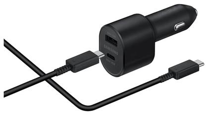 Samsung Φορτιστής Αυτοκινήτου με Θύρες 1xUSB-A 1xType-C και Καλώδιο Type-C