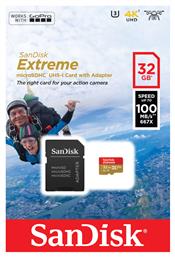 Sandisk Extreme Action microSDHC 32GB Class 10 U3 V30 A1 UHS-I