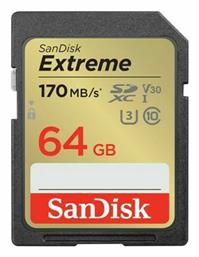 Sandisk Extreme SDXC 64GB Class 10 U3 V30 UHS-I