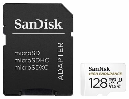 Sandisk High Endurance microSDXC 128GB Class 10 U3 V30 UHS-I