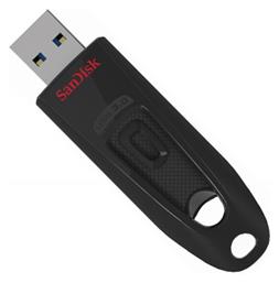 Sandisk Ultra 64GB USB 3.0 Stick Μαύρο