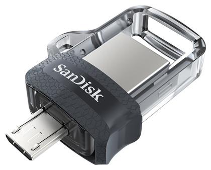 Sandisk Ultra Dual Drive M3.0 64GB USB 3.0 Stick με σύνδεση USB-A & micro USB-B Μαύρο