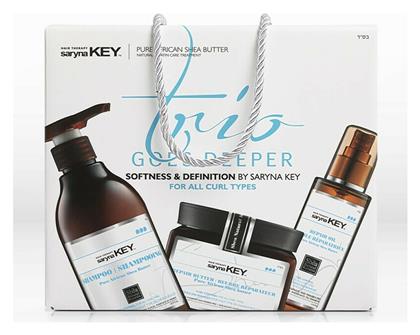 Saryna Key Trio Goes Deeper Soft & Definition Σετ Θεραπείας Μαλλιών με Σαμπουάν 3τμχ από το Letif