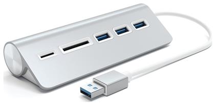 Satechi USB 3.0 Hub 3 Θυρών με σύνδεση USB-A Ασημί
