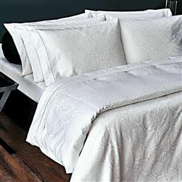 SB Home Regal Σετ Νυφικό Πάπλωμα Υπέρδιπλο με 2 Μαξιλαροθήκες Off White 230x250cm