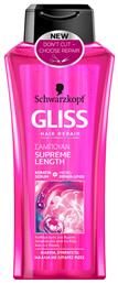 Schwarzkopf Gliss Hair Repair Supreme Length Σαμπουάν για Αναδόμηση/Θρέψη για Όλους τους Τύπους Μαλλιών 400ml