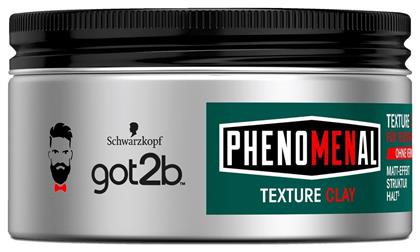 Schwarzkopf Got2b Phenomenal Texturizing Clay Matt Finish Structure Hold Level 5 100ml από το e-Fresh