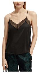 Scotch & Soda Γυναικείο Lingerie Top με Δαντέλα Feather Bottle Green