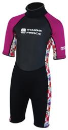 Scuba Force Mango Junior Παιδικό Μόνοσορτς Κατάδυσης Διπλόφοδρο με Φερμουάρ Ροζ 3mm
