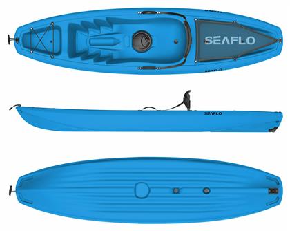 Seaflo SF-1003 Πλαστικό Kayak Θαλάσσης 1 Ατόμου Μπλε από το Plus4u