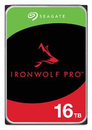 Seagate IronWolf Pro 16TB HDD Σκληρός Δίσκος 3.5'' SATA III 7200rpm με 256MB Cache για NAS