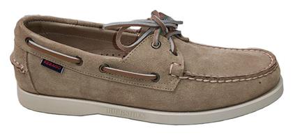 Sebago Portland Suede Ανδρικά Boat Shoes σε Μπεζ Χρώμα