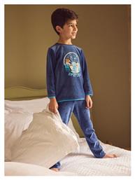 Sergent Major Παιδική Πιτζάμα Χειμωνιάτικη Βελούδινη Μπλε