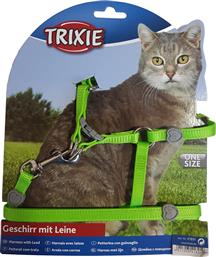 ΣΕΤ ΓΑΤΑΣ TRIXIE HARNESS WITH LEAD 26-37CM ΠΡΑΣΙΝΟ