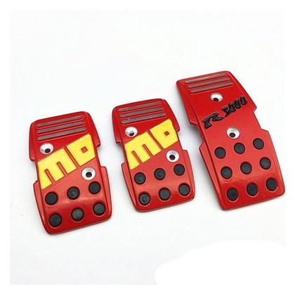 Σετ Πεταλιέρες Αντιολισθητικές Αυτοκινήτου Universal Αλουμινίου 3τμχ