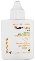 Seventeen Daily Fluid Αδιάβροχη Αντηλιακή Λοσιόν Προσώπου SPF50 με Χρώμα 35ml από το Attica