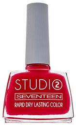 Seventeen Studio Rapid Dry Lasting Color Gloss Βερνίκι Νυχιών Quick Dry Κόκκινο 104 12ml από το Attica