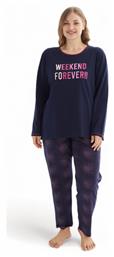 Sexen Γυναικείο Σετ Πιτζάμας Βαμβακερό Plus Size