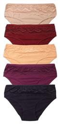 Sexen Βαμβακερά Γυναικεία Slip MultiPack με Δαντέλα ''''''