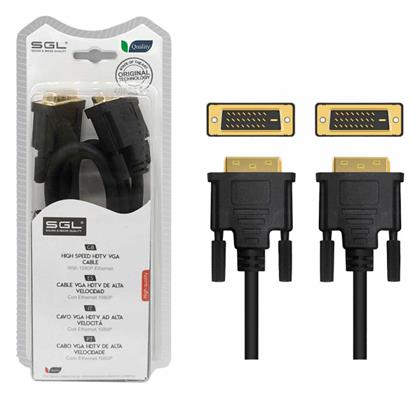 SGL Cable DVI-D male - DVI-D male 1.5m Μαύρο (095042)