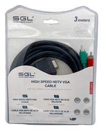 SGL Cable VGA male - VGA male Μαύρο 3m (095417)