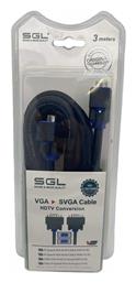 SGL Cable VGA male - VGA male Μαύρο 3m (095738)