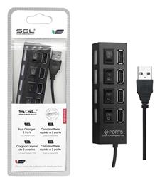 SGL USB 2.0 Hub 4 Θυρών με σύνδεση USB-A